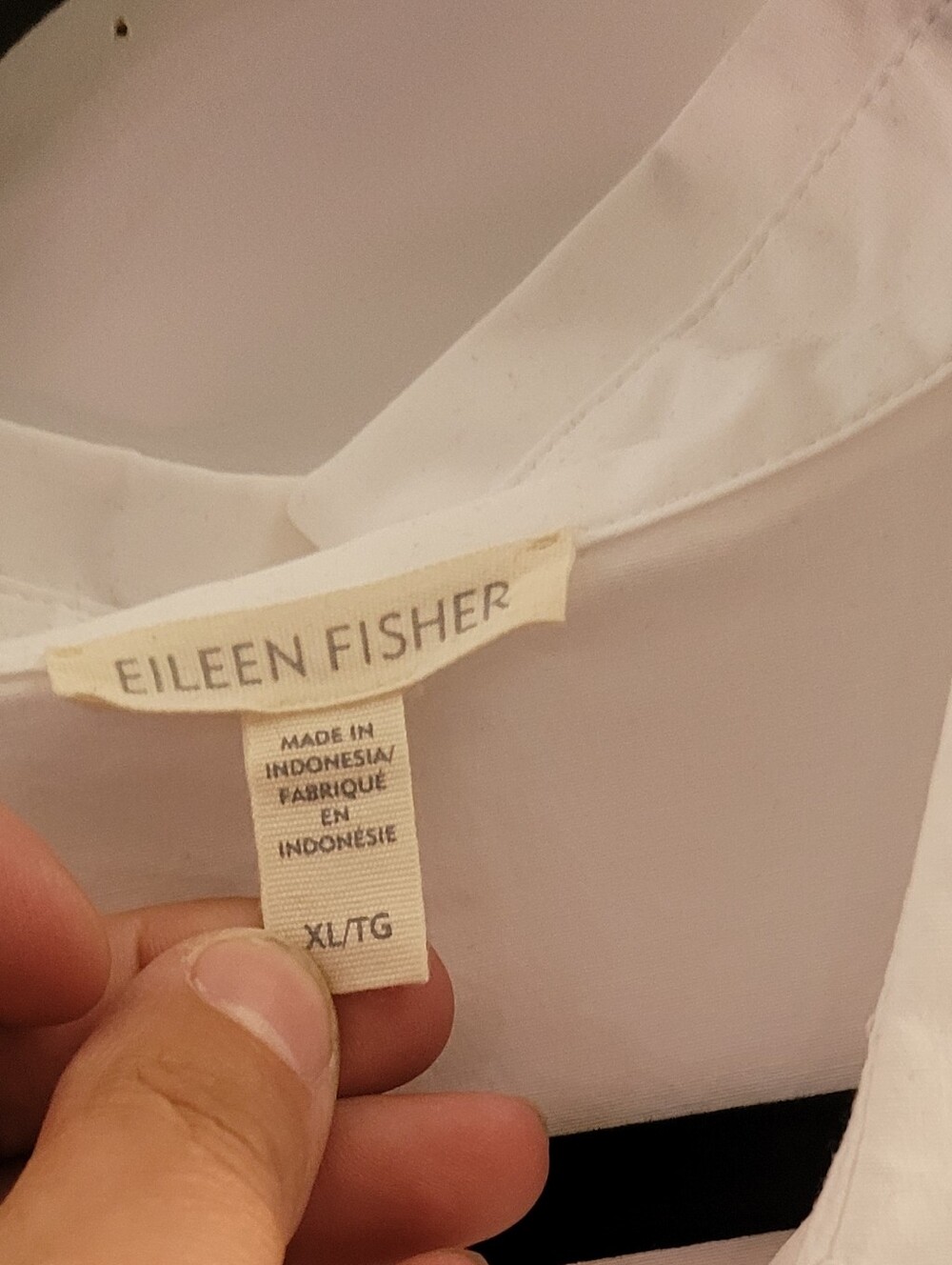 Eileen Fisher XL Shirt Dress 100% Organic Cotton - Picture 5 of 6